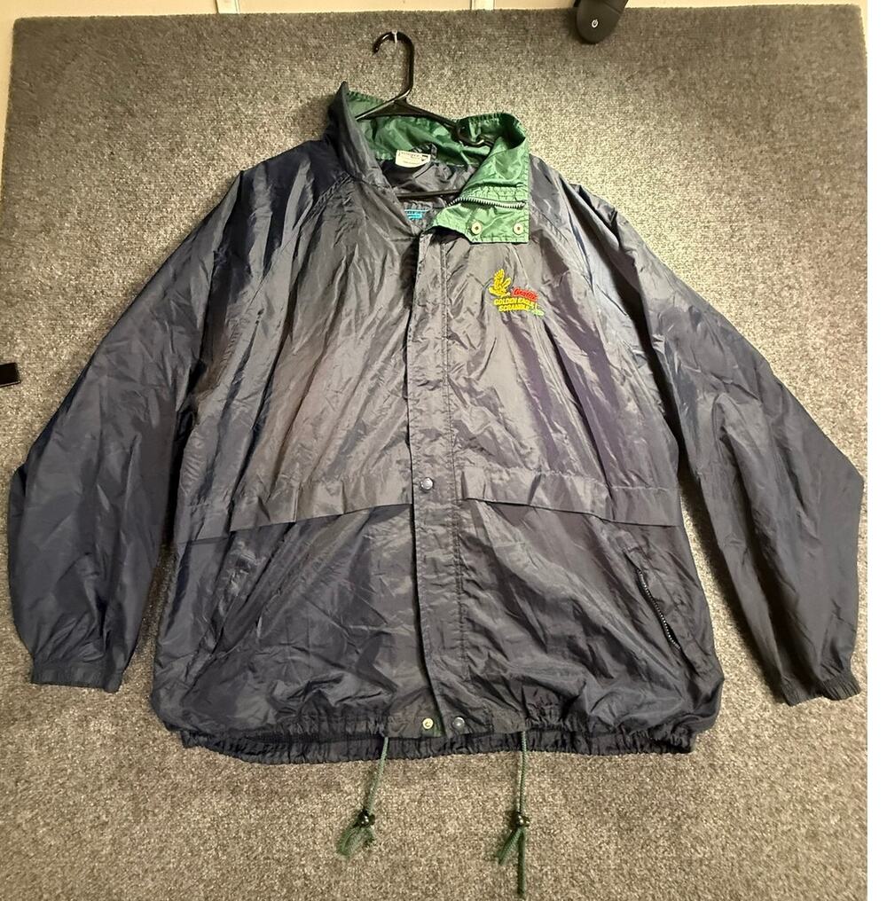 Vintage Badger Sport Coca Cola Golden Eagle Scramble Jacket Navy Size XXL